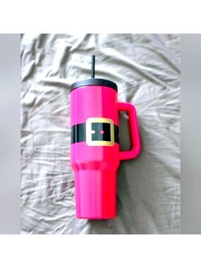 NEW! Hallmark Large Santa Suit Travel Mug Insulated Tumbler 40 oz